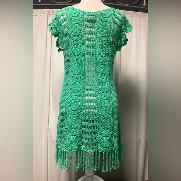 Letarte Handmade Crochet Coverup Dress - Picture 3 of 8